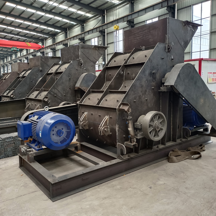 Double stage bottom less crusher 2PC1000x800 coal gangue crusher capable of wetting and sticking materials Hengxingrong