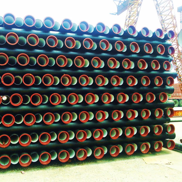 Ductile iron pipes with T-shaped flexible joints for water supply, K9 grade, GB/T13295 standard socket type