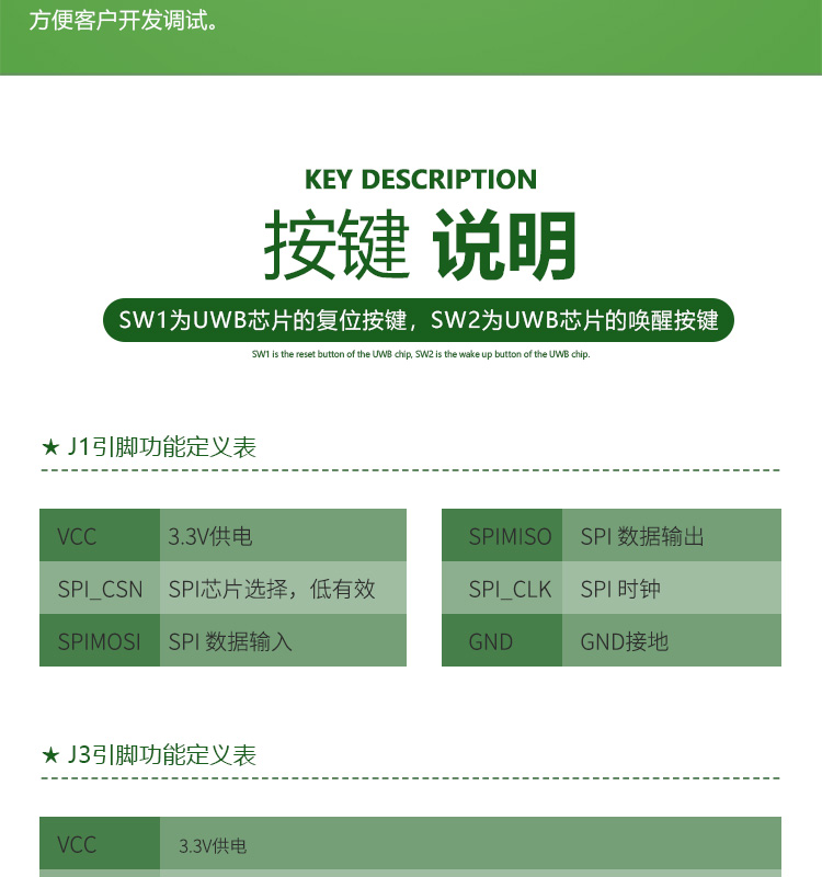 Distance measurement UWB wireless communication module indoor ultra wideband positioning development board UWB positioning base station test board