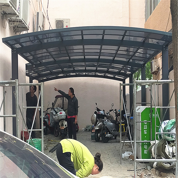 Aluminum alloy parking awning customized outdoor parking spaces, sunshades, parking lots, sunshades, shopping malls, charging piles, bicycle sheds