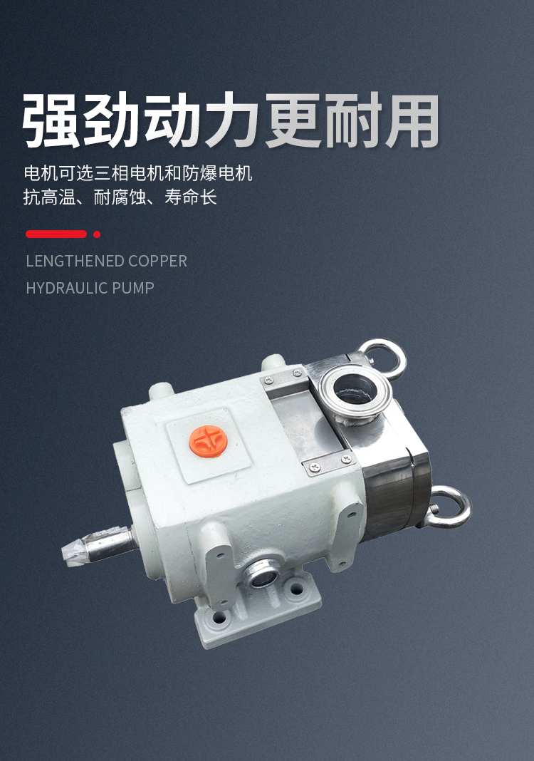 Yaquan Pump Industry 50-RXZ stainless steel flexible rotor self priming pump, self priming cam rotor pump