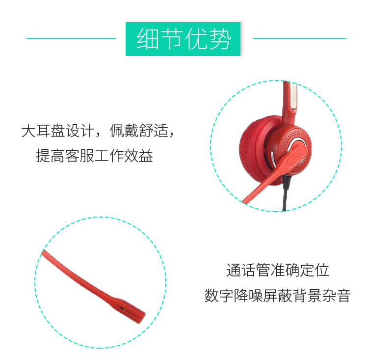 Command, Dispatch, Alarm Reception, and Convenience Hotline for Office Red Machine Special China Red Noise Reduction Earphone H498N-R Pro