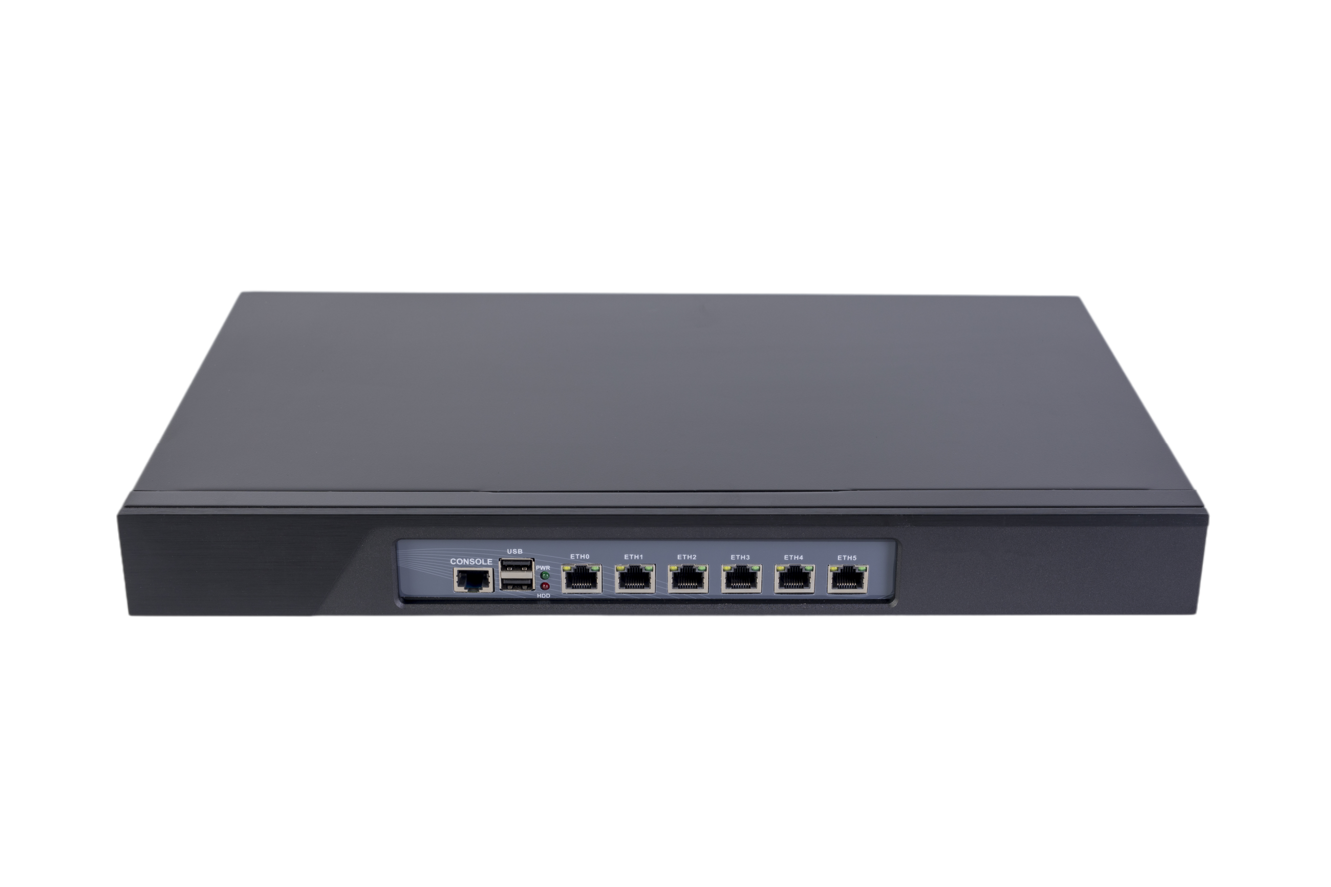 Aluminum alloy 6-port gigabit soft router network security industrial control machine network firewall