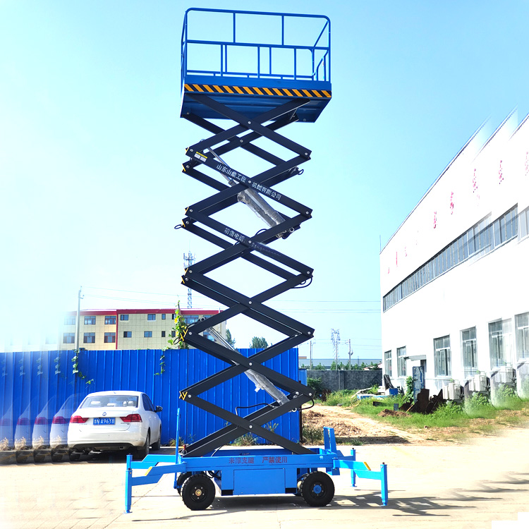 A new type of movable lifting platform for outdoor garden high-altitude maintenance work vehicle hydraulic elevator