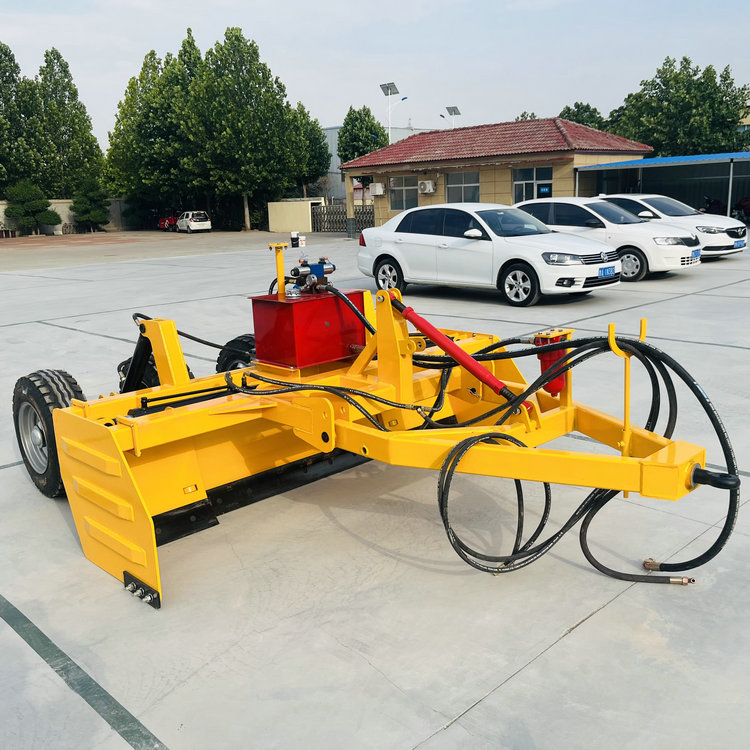 Large laser Grader traction soil leveling machine satellite farmland grader