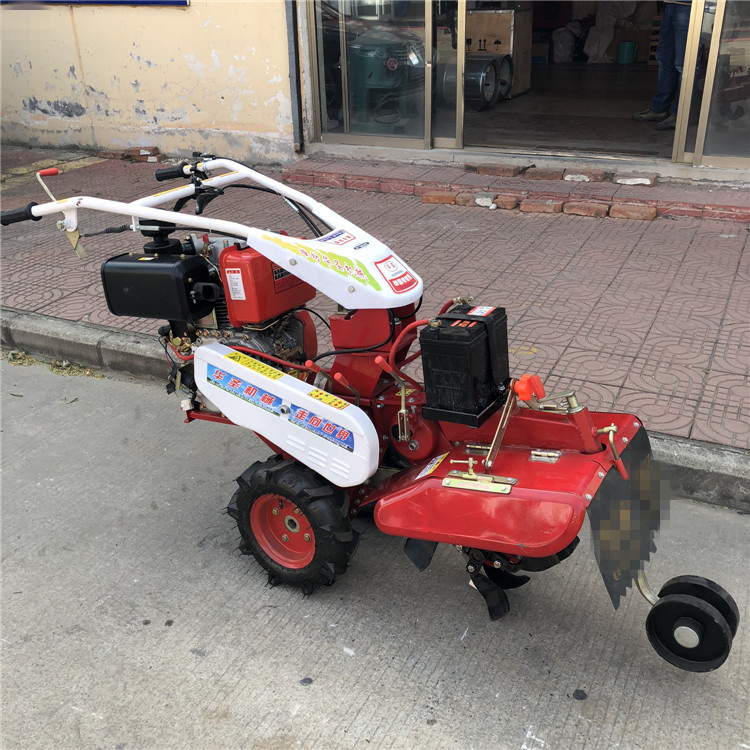 Hand held mini scallion sealing machine, 10 horsepower potato trenching and soil plowing machine, diesel Kesima trenching machine