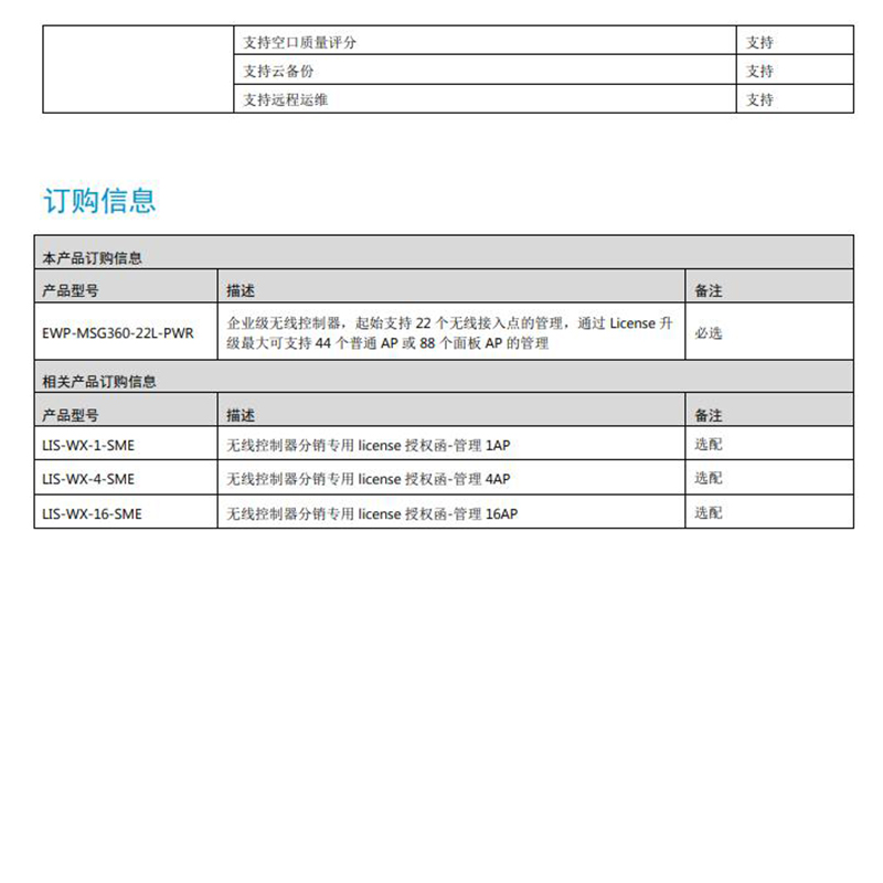 H3C Huasan Xiaobei MSG360-22L-PWR Enterprise Network Gigabit Management Wireless AP Controller Supports POE