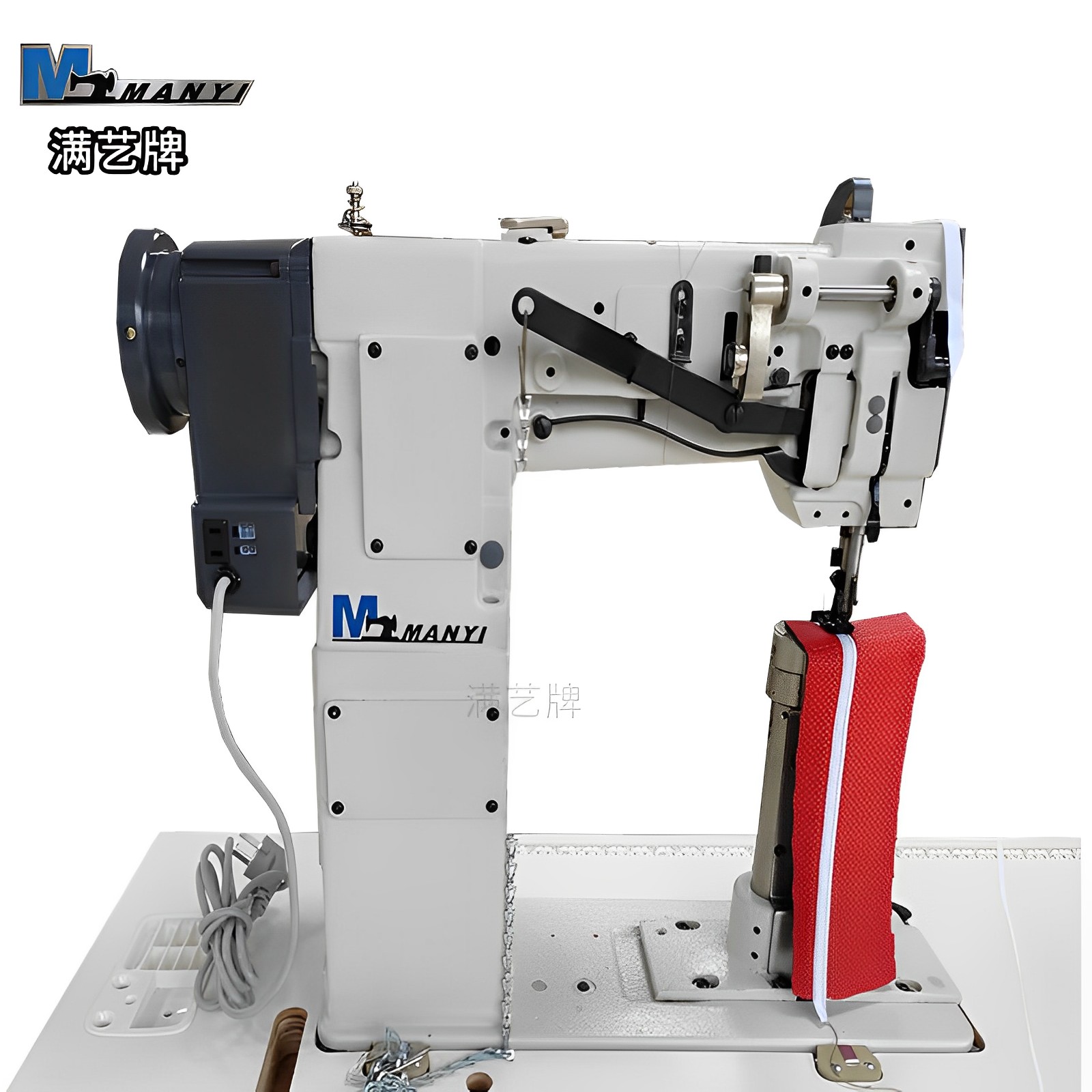 Manyi Brand Computer Direct Drive Pillar Double Needle Machine Three Synchronous Double Needle Sewing Machine