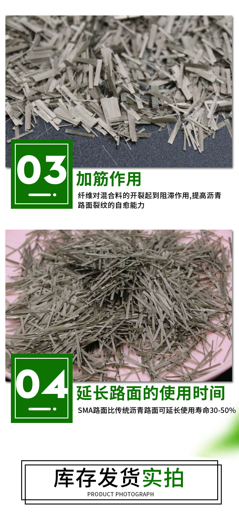 Concrete basalt fiber 6mm short cut anti crack fiber source factory supply