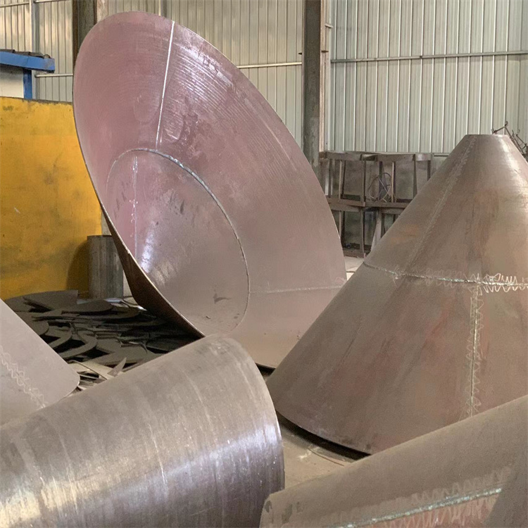 Customized cone-shaped steel pipe, carbon steel coil, thick wall, large diameter cone-shaped pipe, reducer, cone tip, and small end for drawings