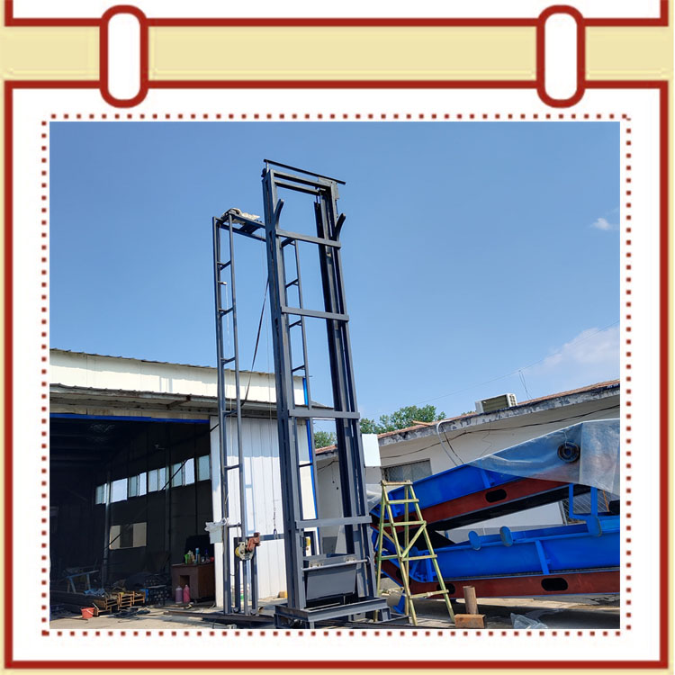 Tipping hopper elevator automatic vertical lifting machine large capacity electric feeding machine