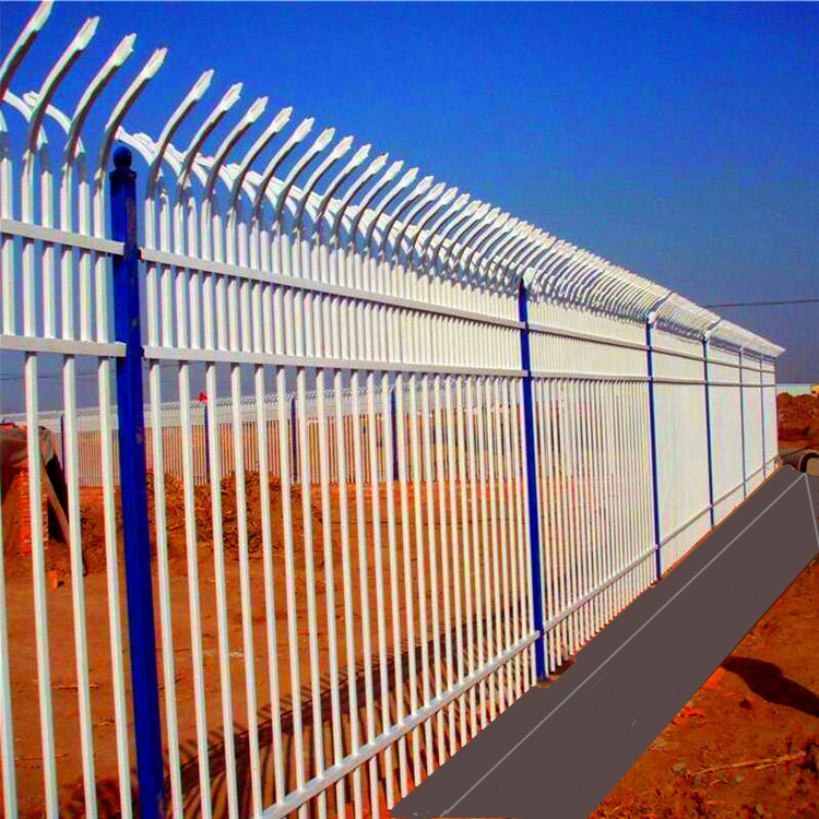 Tailong School Fence Fence New Rural Iron Art Fence Pointed Pile Zinc Steel Fence