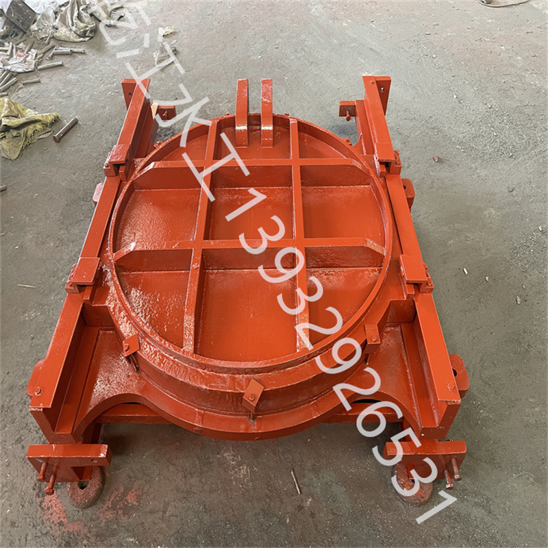 Cast iron copper inlaid circular gate DN1200mm bidirectional water stop gate, lost foam process, available for drainage of fish ponds and ditches