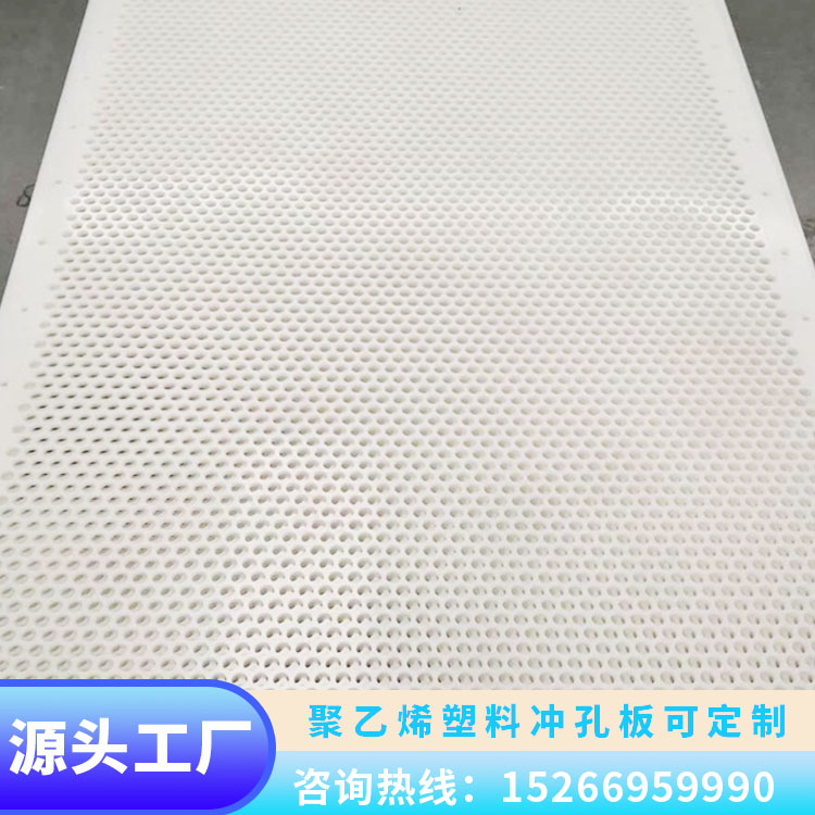 Polyethylene sieve plate, plastic punching plate, HDPE PP PVC PE material, food grade filter plate can be customized