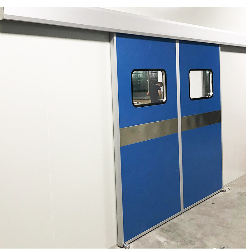 Operating room experimental medical mechanism electric translation airtight door, steel automatic induction purification door, sealed clean door