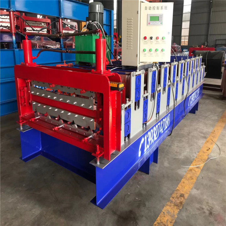 Fully automatic 840-900 double-layer color steel tile equipment, manufactured by Longxing with a dual purpose high-speed tile pressing machine