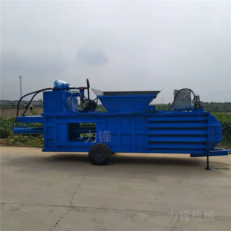 100 ton fully automatic horizontal waste paper box plastic bottle conveyor belt hydraulic packaging machine