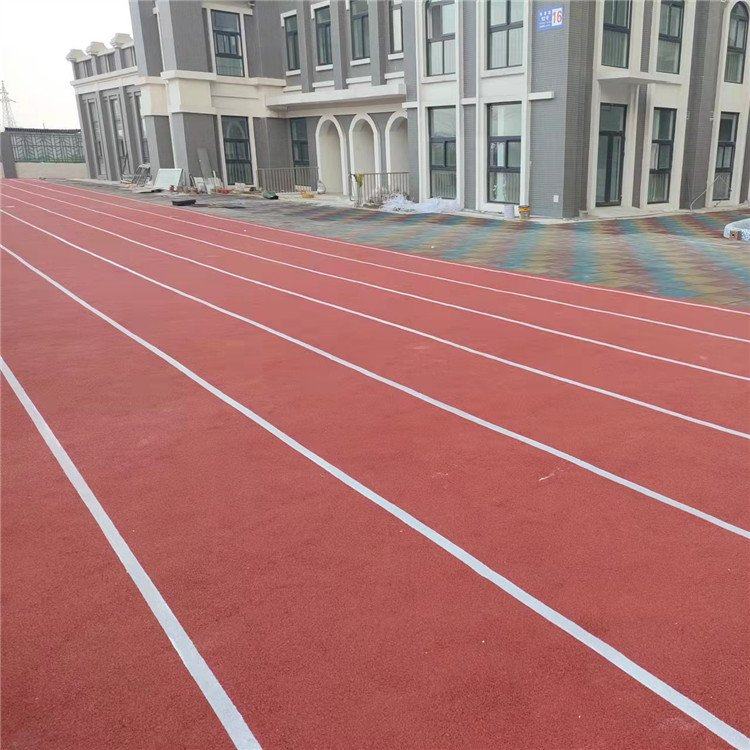 塑胶跑道 运动场地塑胶跑道光泽亮丽不褪色 强奥体育
