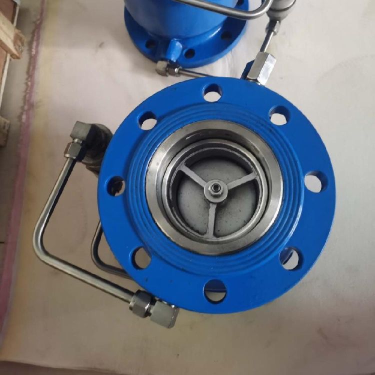 Xinhong Valve LHS743X Low Resistance Backflow Preventer Slow Closing Discharge Ductile Iron Liquid Control