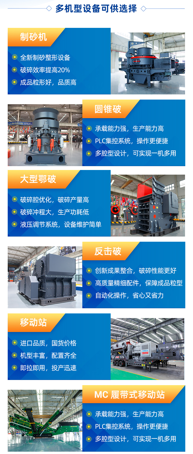 A complete set of equipment for a large stone crusher with a daily output of 10000 tons, including a jaw crusher and a stone crusher