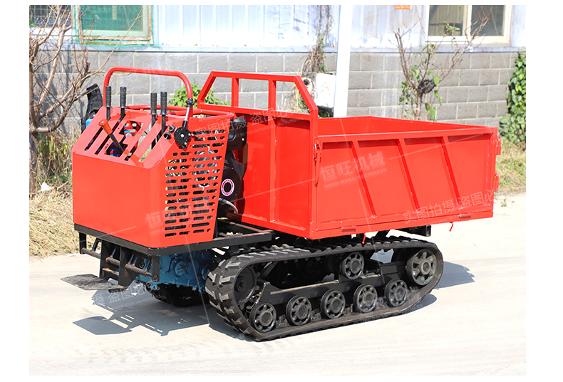 Hengwang HW4000L grader crawler transport vehicle small Parthenocissus truck mini hydraulic Dump truck