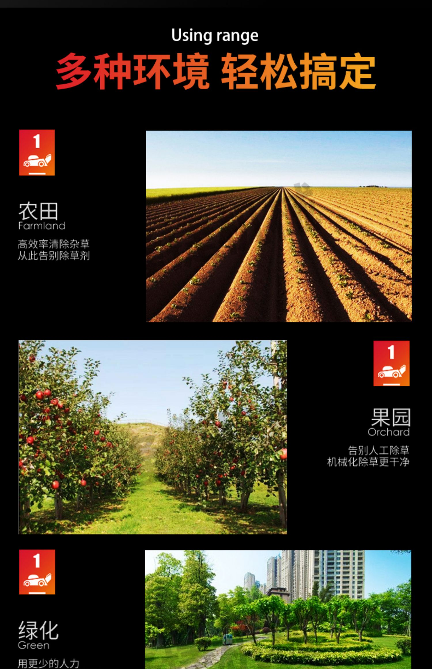 Remote controlled pesticide dispenser, large capacity unmanned orchard management machine