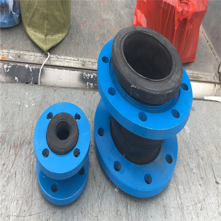 Qixin customized hot spray plastic flange flexible joint, metal hose, rubber flexible joint, bending rubber joint