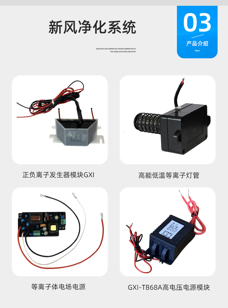 Supply of ceramic sheet ozone generator 10g-60g moisture-proof and long-life integrated ozone generator