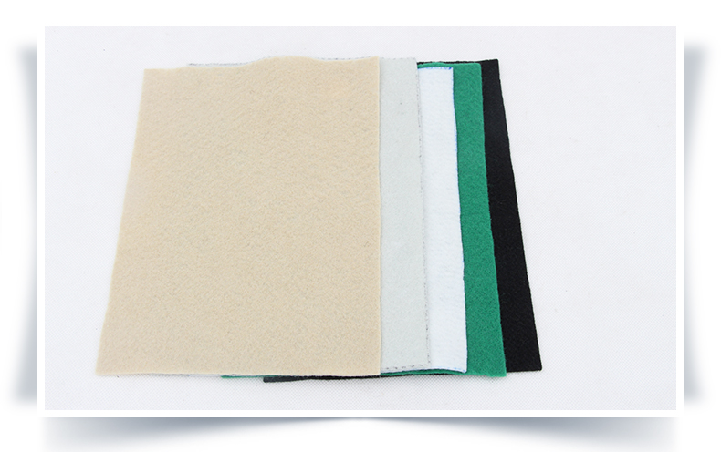 Dust proof cloth for highway engineering, water stable layer, tunnel maintenance, black green white short wire needle punched geotextile