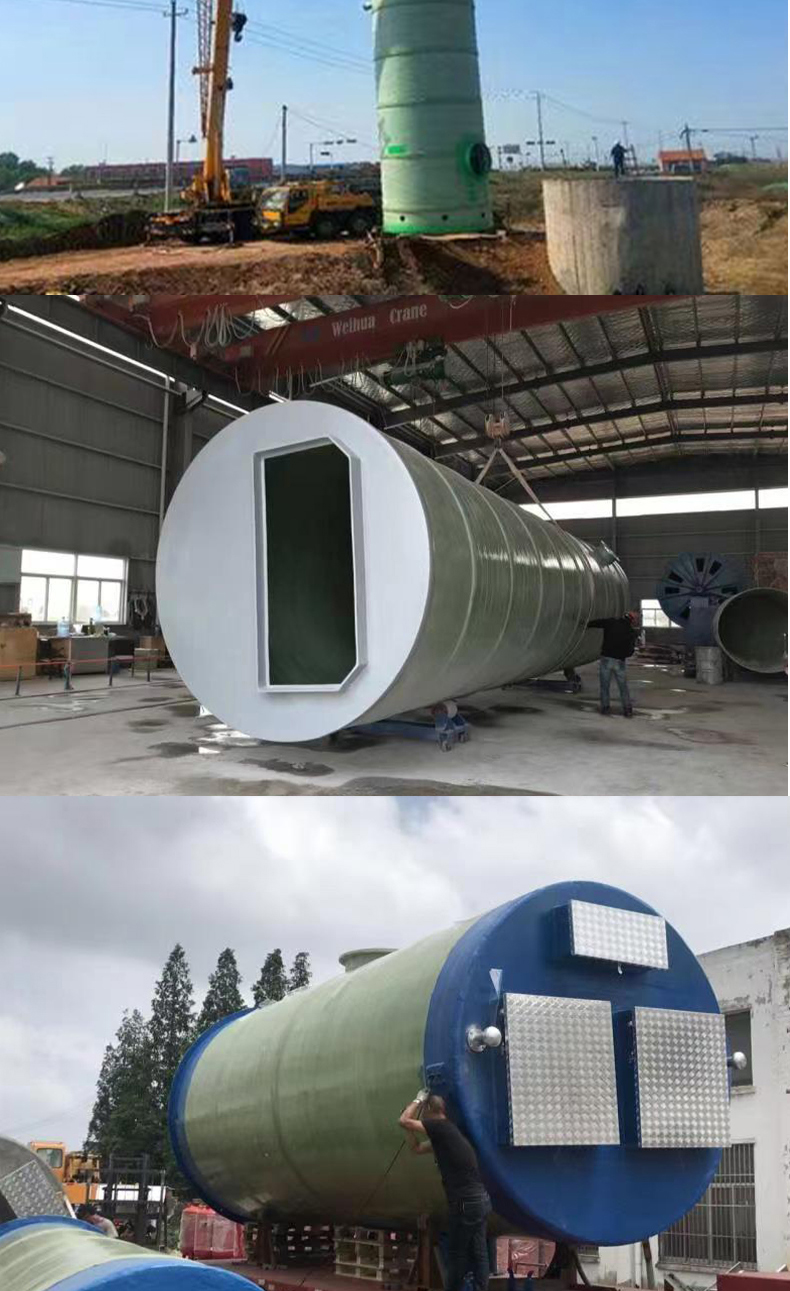 Intelligent integrated prefabricated pump station for fiberglass pump station, sewage treatment, rainwater drainage, building water supply, buried pump