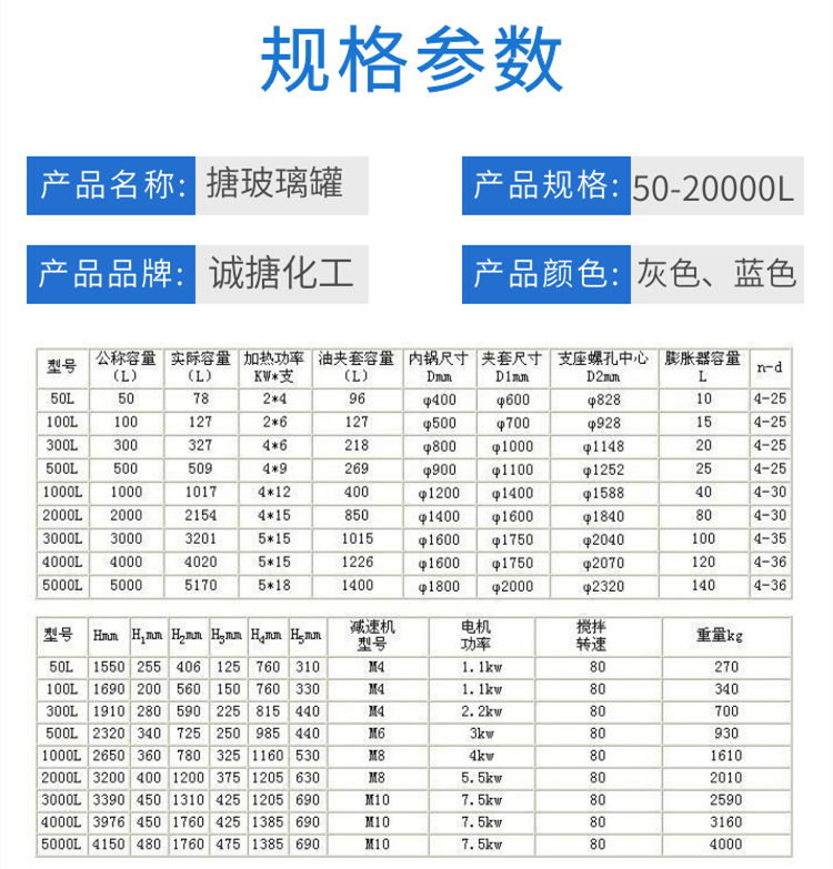 Chemical reaction kettle enamel stirrer is not prone to corrosion. Anchor impeller type glass lining stirring equipment