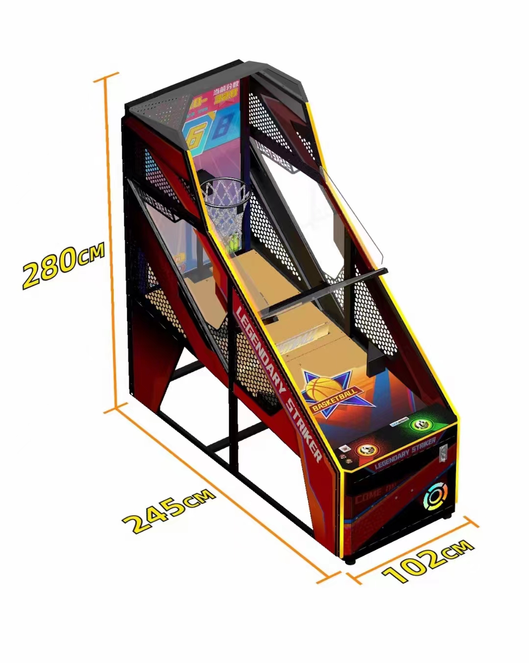 Ultraman IP Children's Basketball Machine QQ Edition 32 inch Screen Hardware Frame Case Multiple Game Program Content