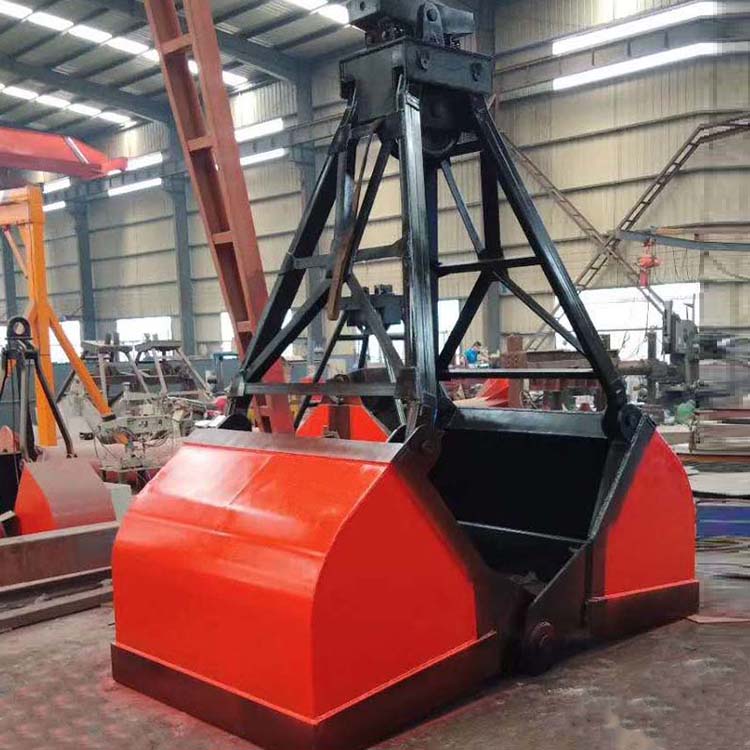 River dredging shell bucket hydraulic rotary excavator grab bucket double opening mine grab coal bucket