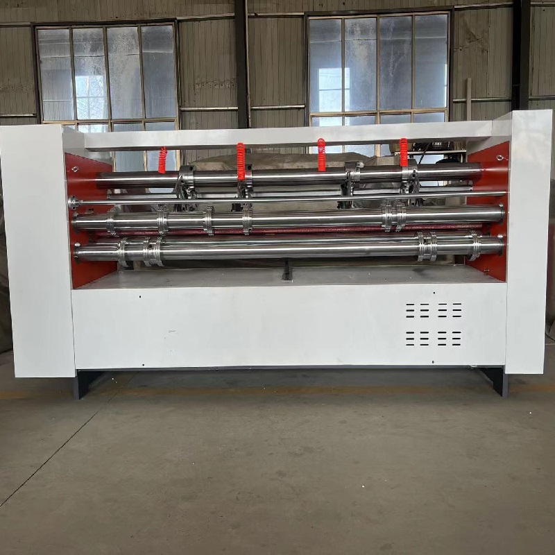 Used Thin Knife Paper Splitting Machine Automatic Thin Knife Paper Splitting and Pressing Machine Cardboard Splitting and Indenting Machine