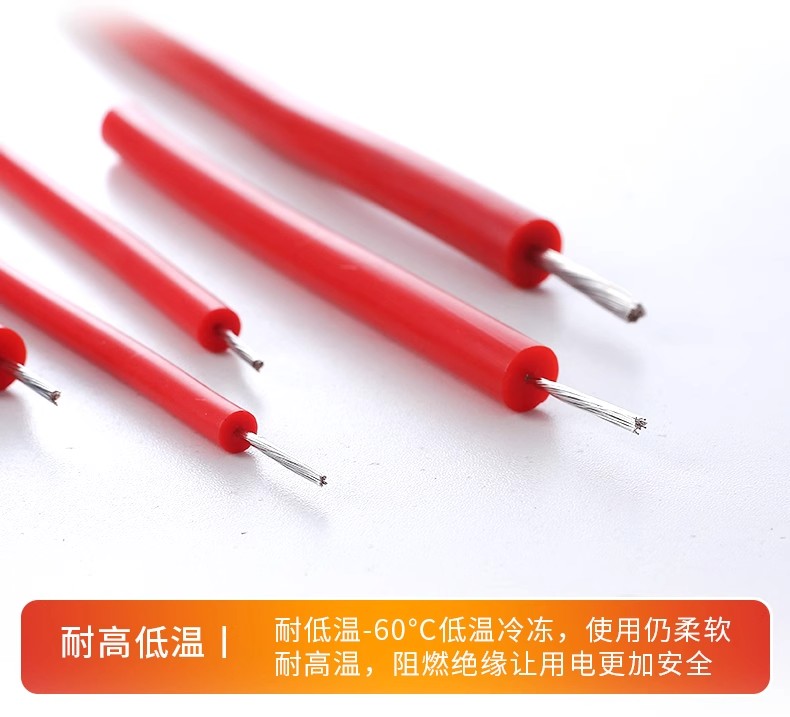 Manufacturer supplied silicone high-voltage wire AGG DC high-temperature wire silicone rubber ignition wire motor lead 22-30AWG