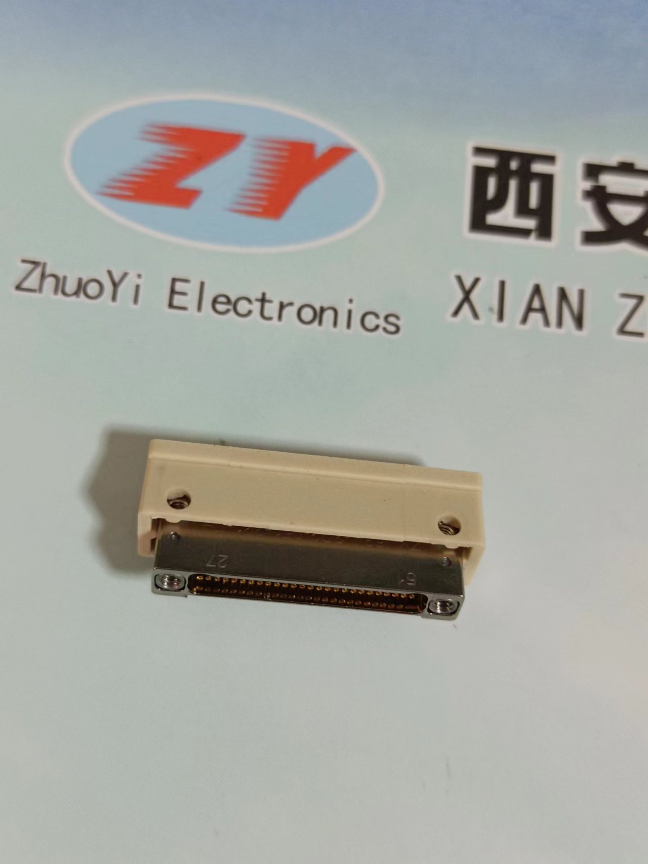 Zhuoyi ZY micro moment electrical connector with connecting nut J63A-2D2-051-221-TH, customizable