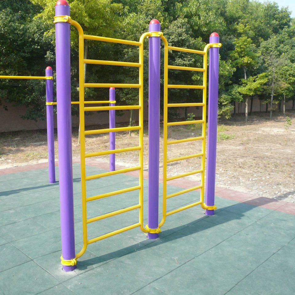 School sports equipment Uneven bars rib wooden frame combination path high school sports equipment manufacturer installation