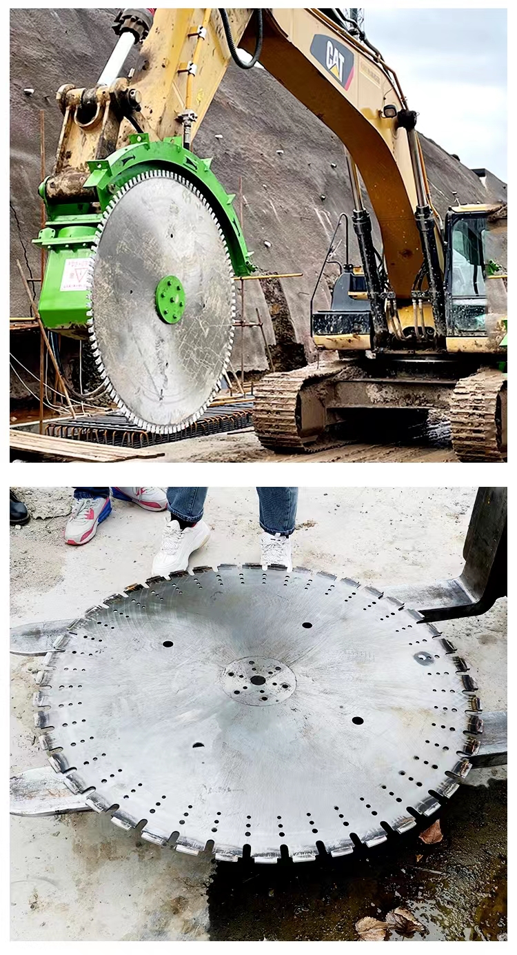 Excavator rock saw excavator disc saw hydraulic rock cutting saw mountain saw