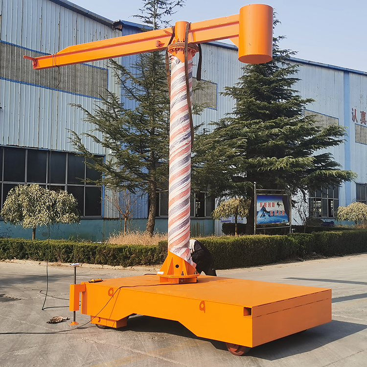 5 ton mobile cantilever crane, electric mobile cantilever crane for industrial buildings