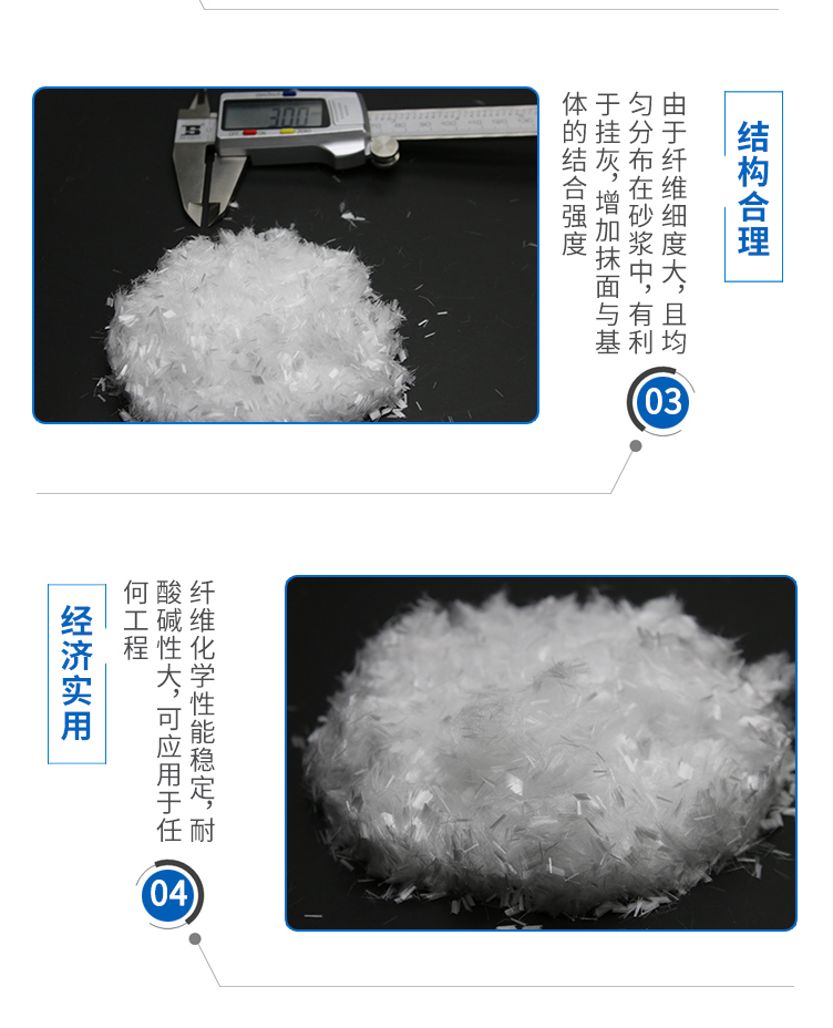 Explosion proof fiber PP fiber concrete crack resistant and tensile fiber bridge, road tunnel polypropylene fiber