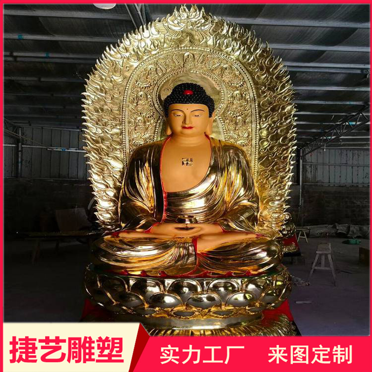 Large bronze Cintāmaṇicakra Buddha is not empty, silk Guanyin horse head Guanyin Zhunti Guanyin bronze Buddha customized