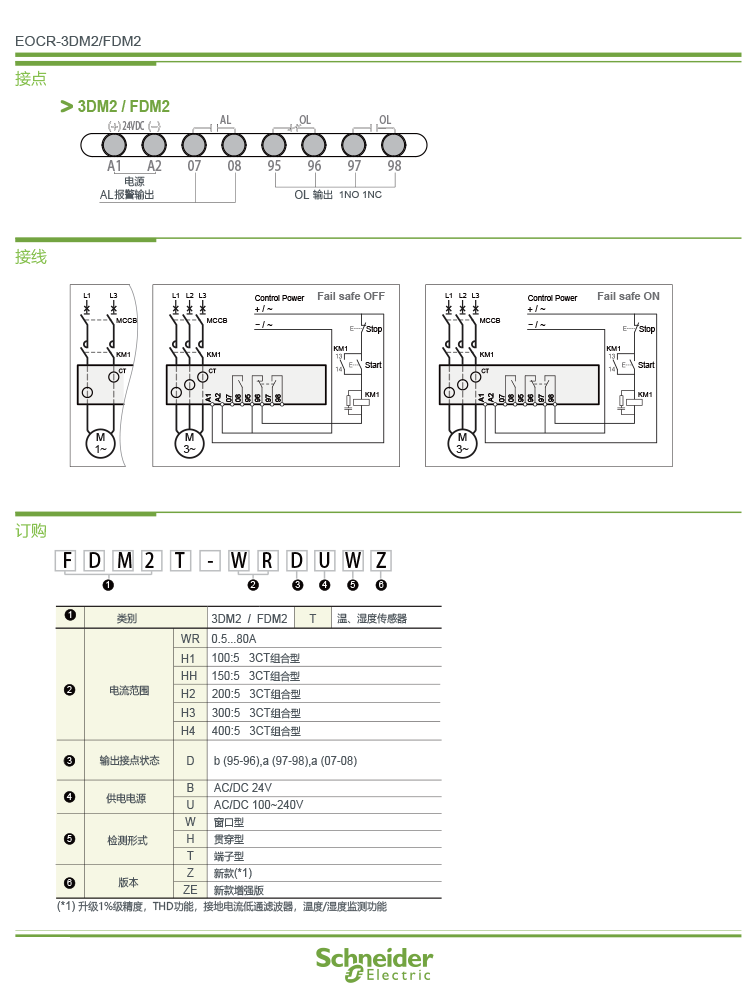 [Schneider] 3DM2 WRDBHZ Electronic Overload Relay Korea Sanhe EOCR-3DM2