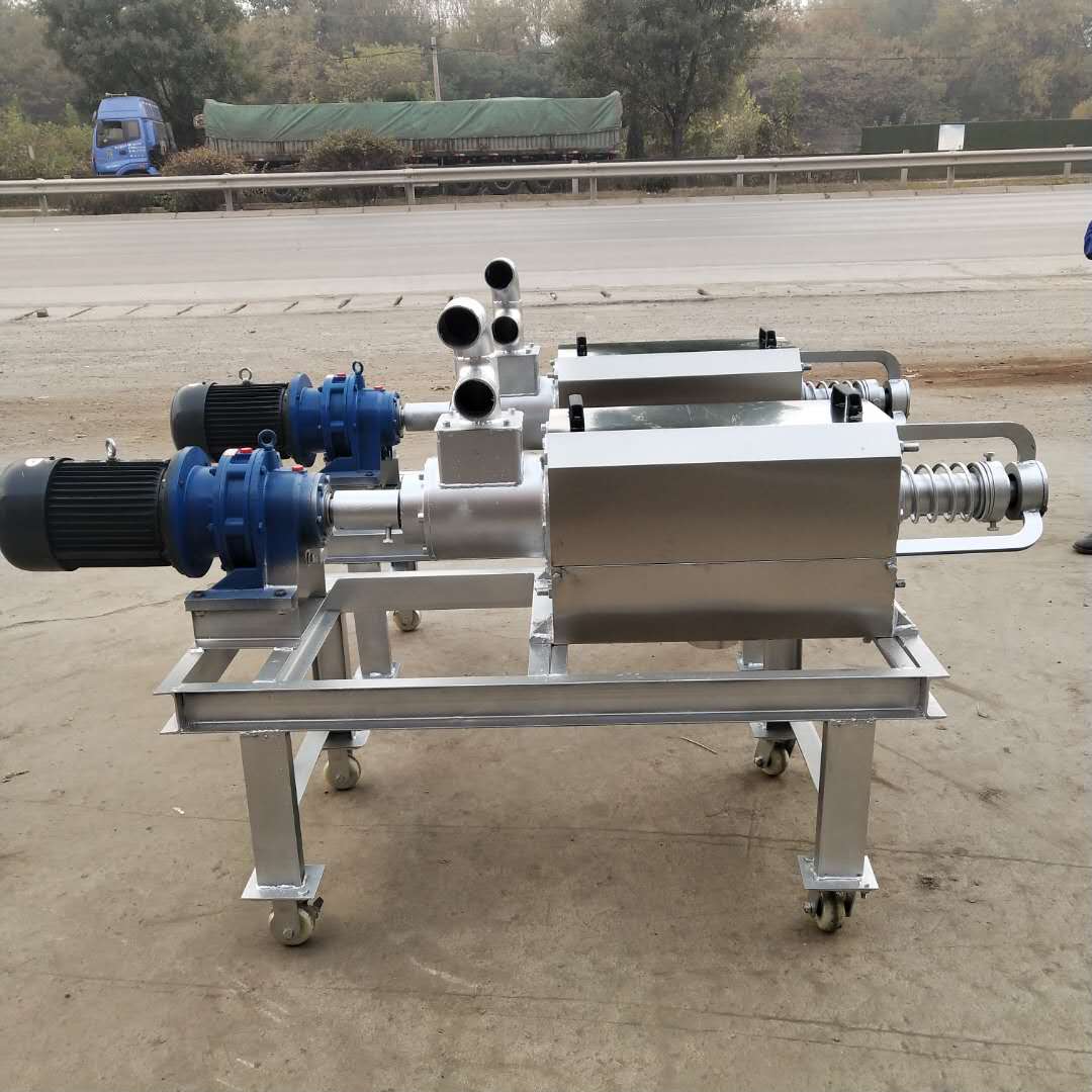 Fecal dewatering machine, aquaculture dry wet separation, solid-liquid separation, extrusion machine, oblique screen separator