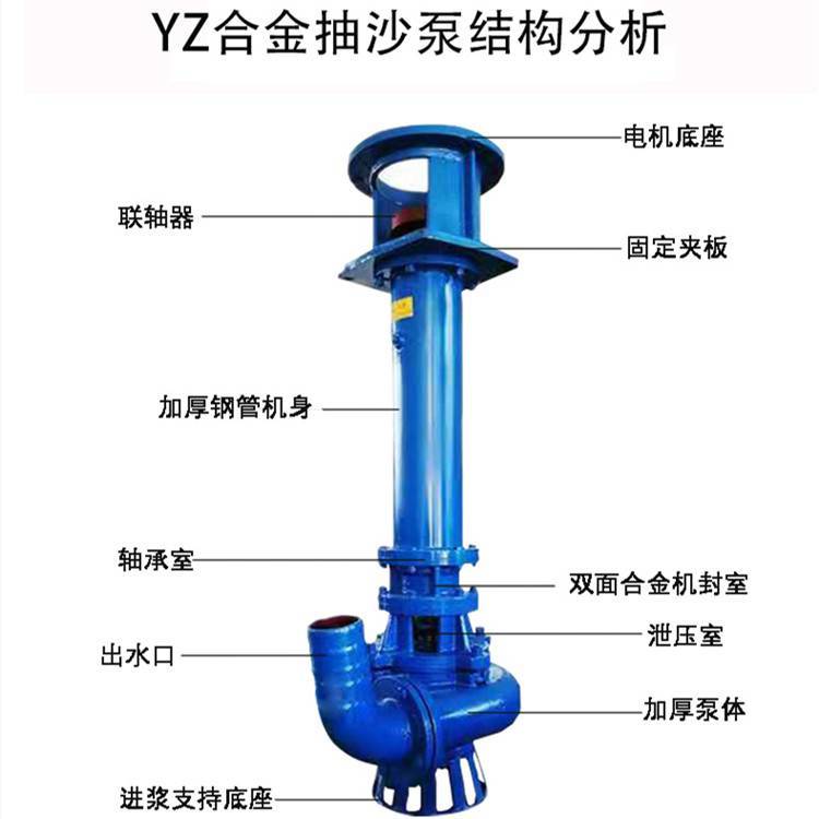 韩辉 液下渣浆泵 立式地坑泵 80Y45-15-5.5 无堵塞耐磨 泥沙泵洗沙专用