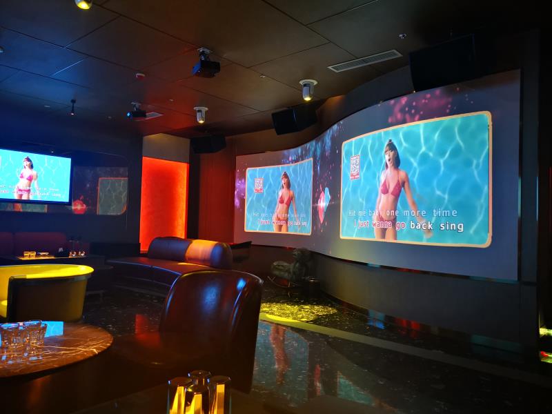 Projection integration immersive experience case Dance studio ktv song room restaurant audio, video, lighting juntai technology