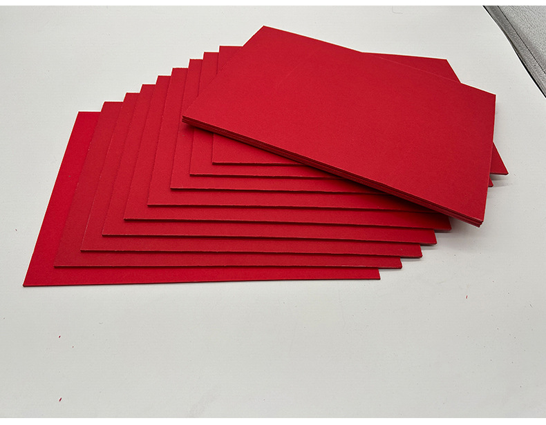 Red cardboard, Chinese red large red hard 110-350g, double-sided large sheet, thickened handmade paper, customized by the manufacturer