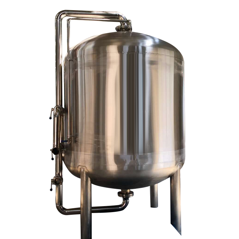 Mechanical filter carbon steel tank lined with plastic, heat-resistant, corrosion-resistant, acid alkali sand filter tank, chemical reaction storage tank