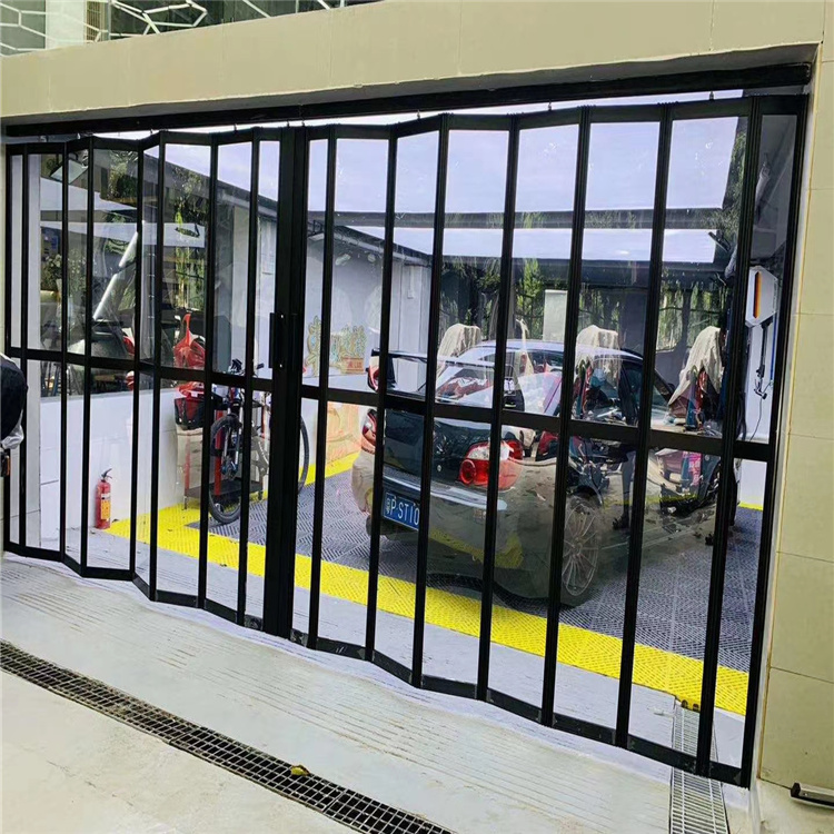 Mingxuan Aluminum Alloy Folding Door Series 4S Automotive Beauty Shop Dedicated Folding Sliding Doors Will Not Mold When Exposed to Water