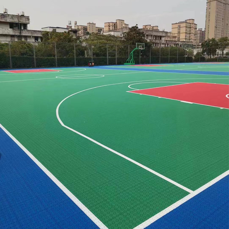 Basketball court, badminton court, table tennis court, suspended assembly flooring, outdoor sports field