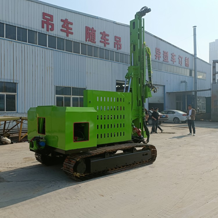 Crawler type hydraulic pile driver, all terrain 360 ° rotating photovoltaic drilling machine, 3-meter foundation drilling machine